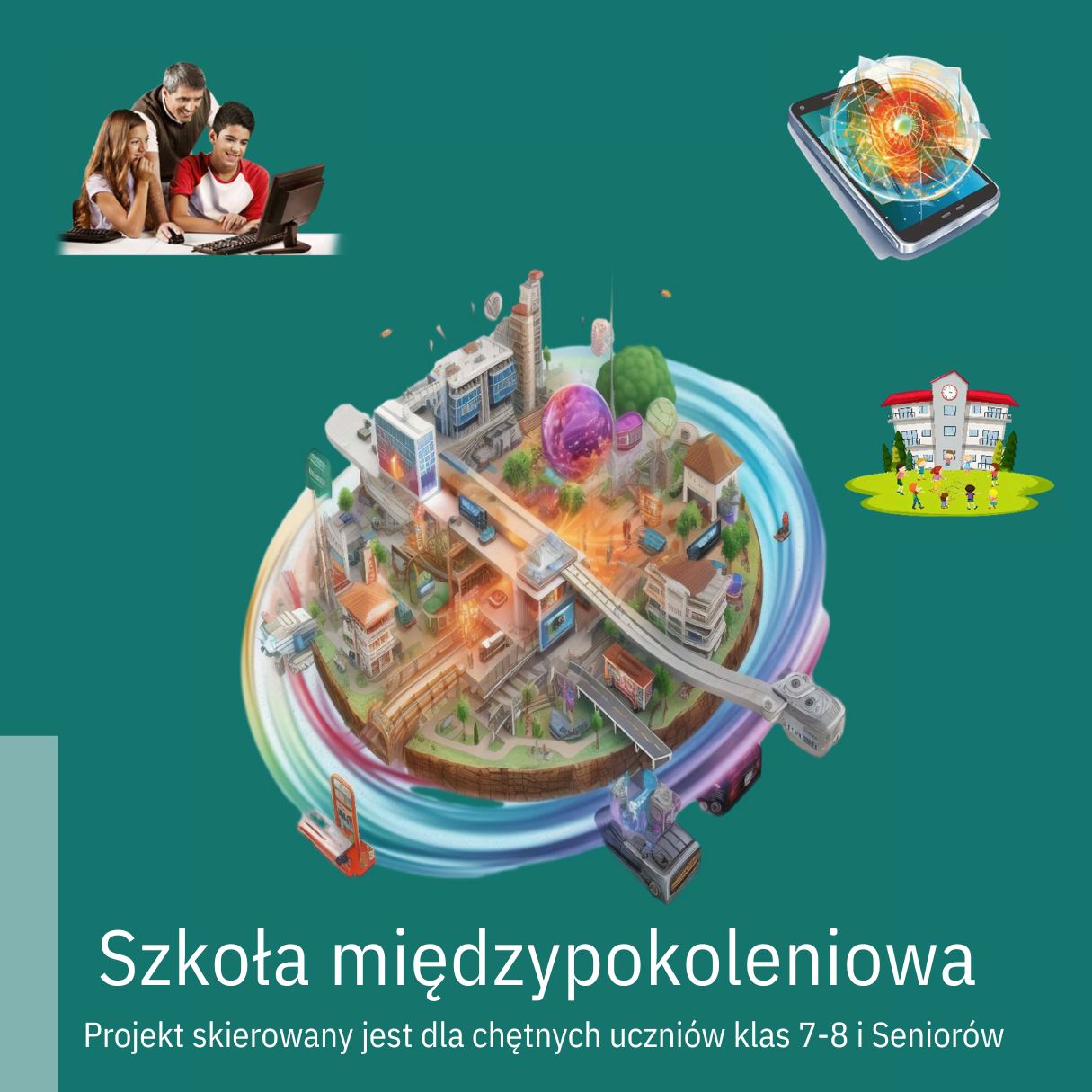 Zapraszamy uczniów klas 7-8 wraz z Babcią lub Dziadkiem na wyjątkowe zajęcia z kompetencji cyfrowych!