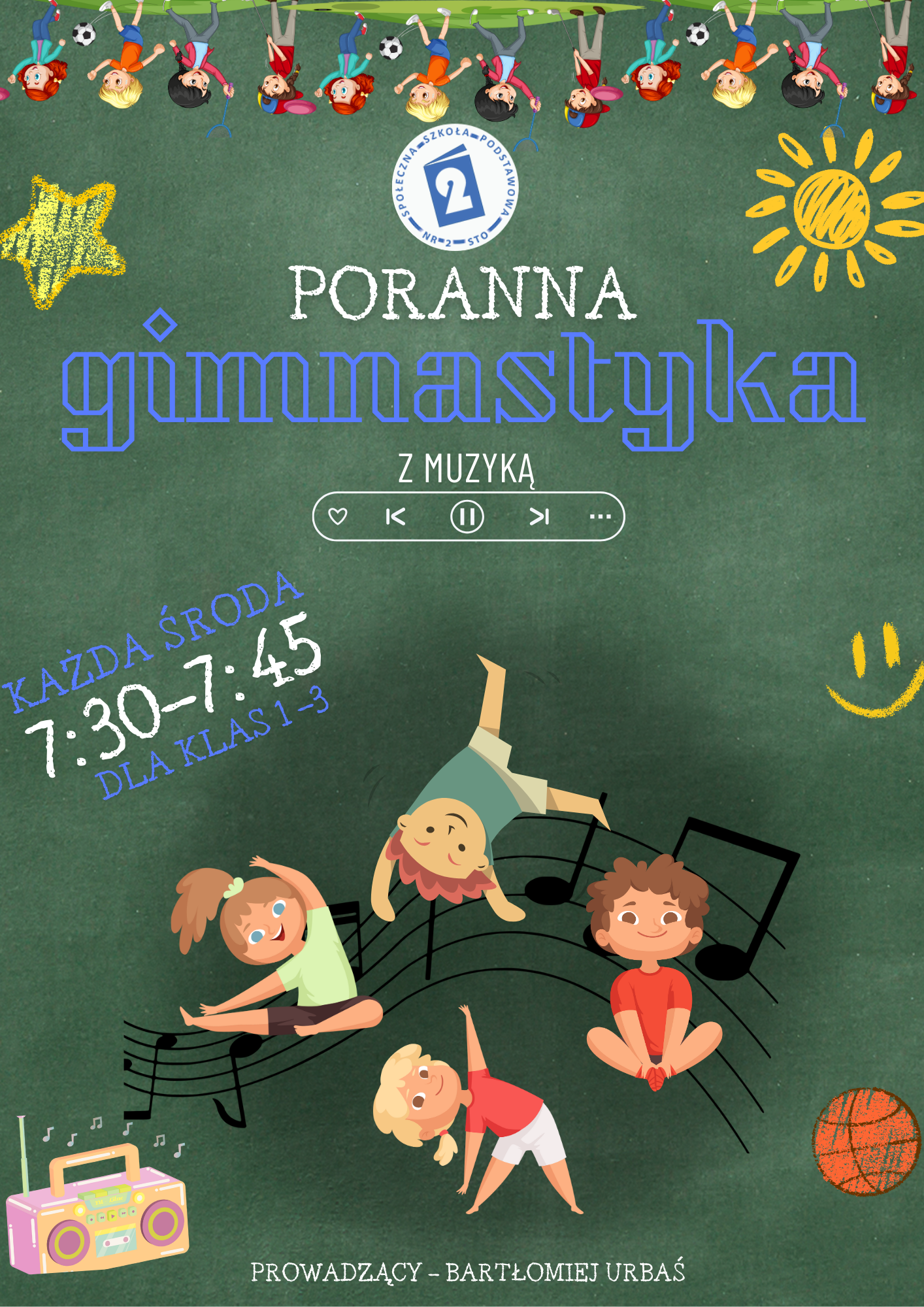 Poranna gimnastyka dla klas 1-3