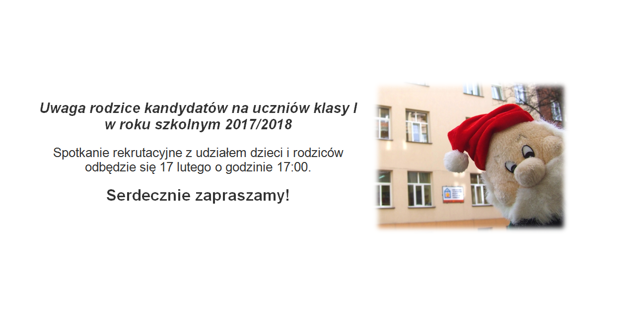 Spotkanie rekrutacyjne do klasy I